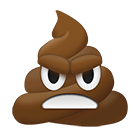 Angry Poop Emoji