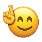 Fingers Crossed Hand Emoji