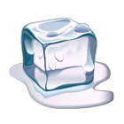 Melting Ice Cube Emoji